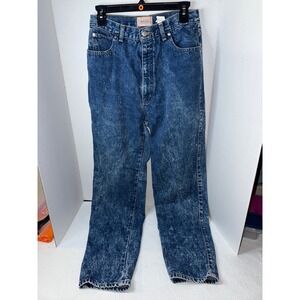 Vintage Modern Basics Acid‎ Wash Jeans Size 14 High Waist Denim Blue